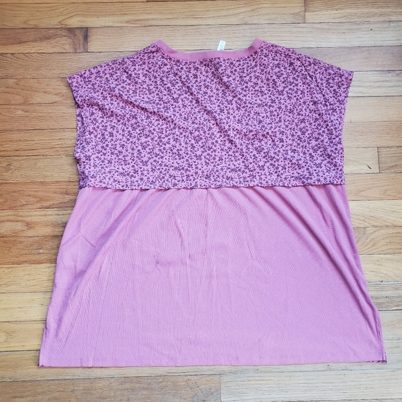 Lularoe Cozy Gabby Floral Pink V-Neck Top Size Xl - Picture 6 of 6
